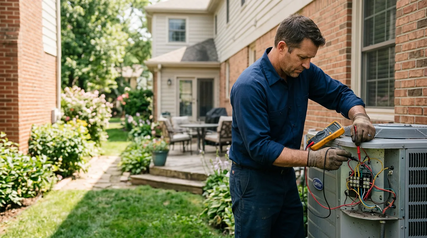 HVAC technician working near Davenport, VA